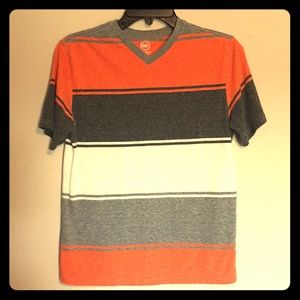 Wonder Nation Boys V Neck Short Sleeve Shirt.